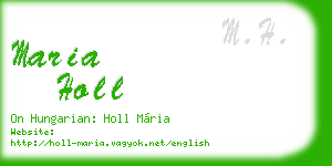 maria holl business card