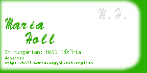 maria holl business card